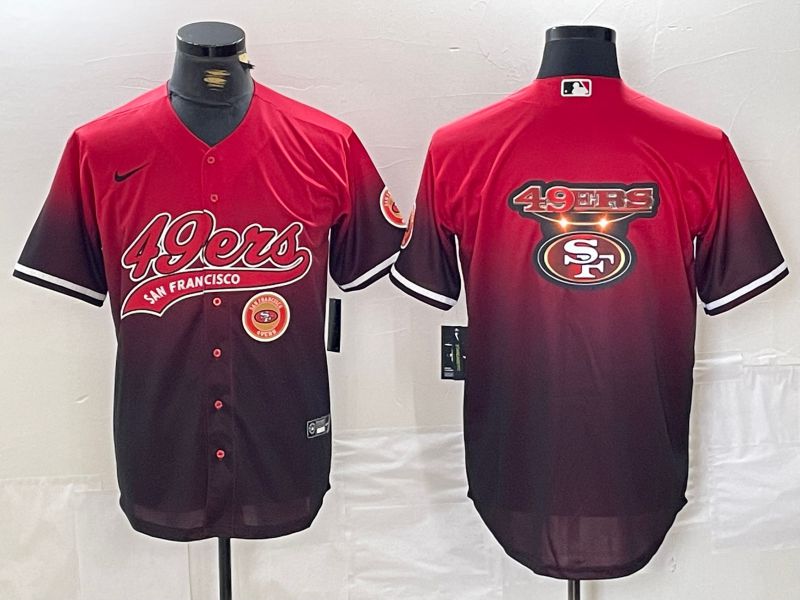Men San Francisco 49ers Blank Red Joint Name 2024 Nike Limited NFL Jersey style 8